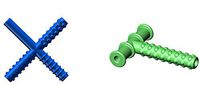 Chewy Tubes CHEW STIXX Combo 2 Pack Blue/Green