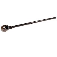 Snake Shaped Long Rod Solid Wood Tobacco Pipe/Tobacco Filter, Length 16.2'' (Black)