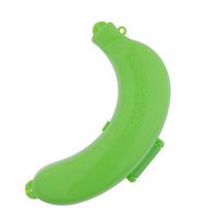 CHICTRY Portable Banana Protector Case Plastic Banana Holder Container Cute Fruit Storage Box for Trip Travel Outdoor Lunch Green One Size