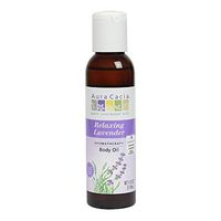 Aura Cacia Relaxing Lavender Aromatherapy Body Oil | GC/MS Tested for Purity | 118ml (4 fl. oz.)