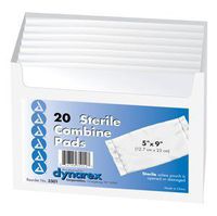 Combine Sterile Pad, 5" X 9", 20/Tray