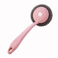 ONERIOME Mini Long Handle Steel Wire Kitchen Dish Bowl Cleaning Ball Brushes Sets Scouring&Cleaning Steel -Dishes,Pots,Pans and Ovens