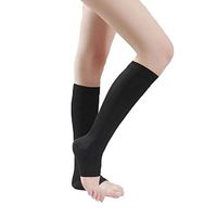 Hankyky Open Toe Calf Premium Calf Compression Sleeve Graduated Sports Running Knee High Sheer for Men Women
