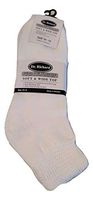 6 pair Extra Wide White Diabetic Socks 10-13 Loose fit Non Binding Dr. Robert