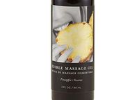 New Earthly Body natural, spa quality massage oil Flavor PINEAPPLE size 2 oz