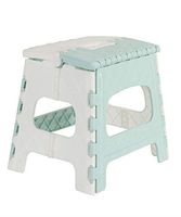Vacally Folding Step Stool Plastic Foldable Multi Purpose Stool Home Train Outdoor Storage For Kids & Adults, Kitchen Garden Bathroom Collapsible Stepping Stool
