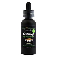 Creamy S'Mores Hemp Extract - 2 fl oz 500mg Hemp Oil Drop Alternative, Non-Dairy & Delicious, May Provide Relief from Stress, Insomnia, Pain, Anxiety & More by Hemp Euphoria