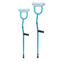 Chunse Aluminum Alloy Folding Crutches,Underarm Crutches Lightweight Walking Sticks Non-Slip Walker Medical Aid for Fractured Disabled,2pcs
