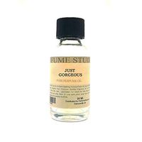 Pure Perfume Oil for Perfume Making, Personal Body Oil, Soap, Candle Making & Incense; Splash-On Clear Glass Bottle. Premium Quality Undiluted & Alcohol Free (1oz, Just Gorgeous)