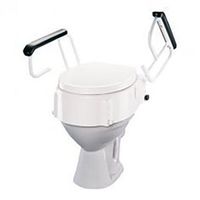 Etac Hi Loo Raised Toilet Seat with Armrests, 4"H Seat