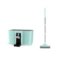 WXQ-XQ Mop and Bucket Cleaning Set Wet And Dry Dual Use Multifunction Household Hangable (Color : Green)
