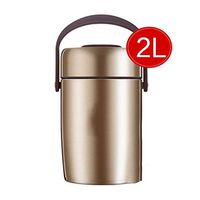 Home big wrist Bento Box 304 Stainless Steel Insulated Lunch Box Super Long Insulated Rice Barrel Insulation Barrel Adult Office Lunch Box Large Capacity Three-Layer Long-Term Insulation Portable Desi