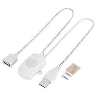 Zerone DC 5-24V Mini PIR Motion Sensor Switch Occupancy Sensor Switch for DIY LED Lighting, PIR Infrared Motion Sensor Detector Automatic Switch LED Strip USB Interface (White)