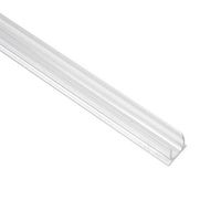 Novelty Lights 1/2" Rope Light Track, Mounting Rope Light, PVC Plastic, Clear, 4 Foot, 5 Pack