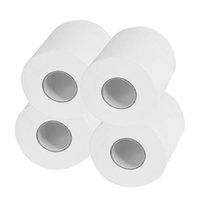 Liveday Roll Toilet Paper White Soft 4 Ply Bulk Roll Bath Tissue for Home Bathroom