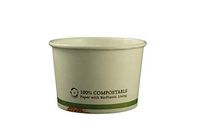 World Centric Compostable FSC Mix Paper Bowl, 8 Ounce - 1000 per case.