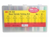 3M Heat Shrink Tubing FP-301-Color-Assortment, (Pack of 133)