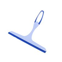 CosCosX 1 Pcs Shower Window Glass Squeegee,Rubber Soap Cleaner Wiper Screen Washer Outdoor/Indoor/Car Windows Glass Cleaning