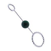 Baosity Cigarette Ring Holder Finger Clip with Agate Bead Hands Free Smoking Partner E