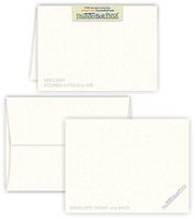 4X6 Folded Size with A-6 Envelopes - Confetti White - 50 Sets (6X8 Cards Scored to Fold in Half) Matching Pack - Invitations, Greeting, Thank You, Notes, Holidays, Weddings, Birthdays, Announcements