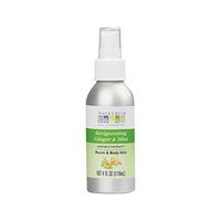 Aura Cacia Invigorating Ginger & Mint Aromatherapy Room and Body Mist | 4 fl. oz.