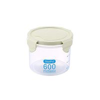 Goodfans 3 Sizes Round Food Storage Containers Reusable Washable Plastic Containers Kitchen Pets People Food keepers Storage Cups