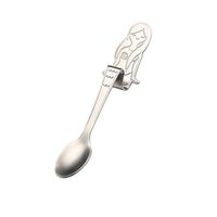 Flatware, FTXJ Mermaid Pattern Handle Stainless Steel Tea Coffee Drinking Spoon (Silver)