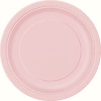 Light Pink Paper Cake Plates, 8ct