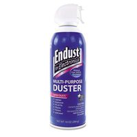 Endust Products - Endust - Compressed Air Duster, 10oz Can - Sold As 1 Each - Prolongs the life of electronic equipment. - Features an extension tube. - Ozone safe.
