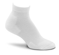 Fox River Her Diabetic Quarter Crew Socks (2-Pack), White, Medium
