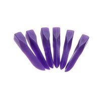 Meidexian888 Tooth Wedge Assistant Tool,400 Pcs 11mm Disposable Dental Pad Wedge Type Denture Material Filling Assistant Tool (Purple)
