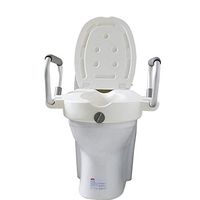 LXT PANDA Medical Raised Toilet Seat-Deluxe Portable Elevated Riser with Padded Handles, Toilet Seat Lifter for Bathroom Safety, Assists Disabled, Elderly or Handicapped.