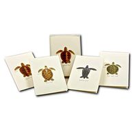 Earth Sky + Water - Sea Turtle Juveniles Assortment Notecard Set - 8 Blank Cards with Envelopes (2 each of 4 styles)