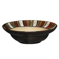 AXZHYX Bowl Ceramic Bowl Noodle Rice Soup Bowl Fruit Salad Plate Snack Dessert Pastry Tableware Food Utensils 21.5x6.3cm Hotel Tableware Home Noodles Boiled Fish Soup Bowl