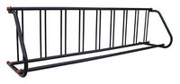 Bike Rack, Black, 112 in. L, 9-Bike