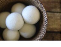 Targarian Wool Dryer Ball Set - 6 Natural Fabric Softner Reusable Washing Laundry Drying Ball - Static Reducer - White