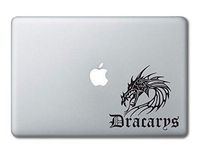 Dracarys Drogon Daenerys Game of Thrones Printed Clear Vinyl Decal Sticker Compatible with Apple MacBook Pro Air 11" 12" 13" 15" All Years Laptop Trackpad Keyboard (13" MacBook (All Models))