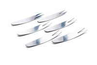 Jean-Patrique Stainless Steel Cocktail and Appetiser Forks 6 Peice Set | Tableware Cutlery Mini Cakes Olives Seafood Forks
