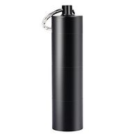 SHD Waterproof Pill Holder with Keychain Black Aluminum Alloy Pill Case 3 Compartments Pill Dispenser for Outdoor Travel Hiking
