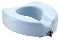 Raised Toilet Seat with Locking Knob 5" Height 350 LB Rated Latex Free