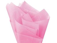 Bulk Bright Solid Pink Tissue Paper 20" X 30" - 24 Large Sheets
