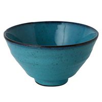 Bowl Creative Japanese Tableware Ice Cream Dessert Folk culture bowl Ramen Folk culture bowl, Large Fruit Folk culture bowl Ceramic Salad Fruit Folk culture bowl Tableware (Color : 500ml-Blue, Size :