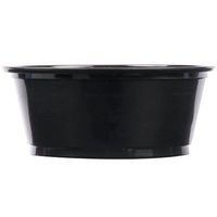 Pactiv Plastic Cups 3.25 oz Black Portion Container for Food, Beverages, Crafts (Pack of 200)