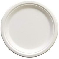 Empress Earth Heavy Plate Natural White Bagasse 9', 4/125 cs