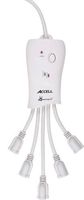 Accell PowerSquid Surge Protector Power Strip - White - 5 Outlets, 6-Foot Cord, 600 Joules, ETL Listed (Renewed)