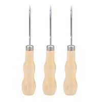 uxcell Leather Craft Cloth Awl Tool Pin Punching Hole Maker Stitching Overstitch 3pcs