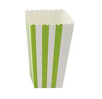 Youmewell Green Striped Party Paper Popcorn Boxes 36 Count