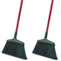 Libman Commercial 997 Wide Commercial Angle Broom, 55" Length, 15" Width, Black/Red (Pack of 6) (2-(Pack of 6))