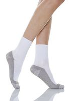 Relaxsan 550P (White, Sz.3) X-Static Silver fiber diabetic socks with soft massaging terry sole, 100% Made in Italy