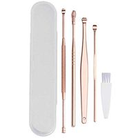 Nicemeet Ear Picking Tool Kit, 5 - Piece Set Stainless Steel Earpick Double - Headed Spiral Type